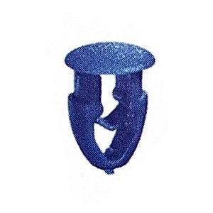 Bottone portatarga blu