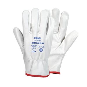 Guanti CORBEL bianchi in pelle tg.10 (M)