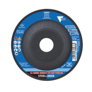 Disco da sbavo abrasivo CC-GRIND-ROBUST 115x22,23 mm SGP STEELOX
