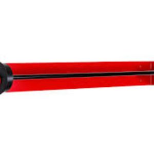 Supporto a muro in lamiera rosso 78,5x8x15cm