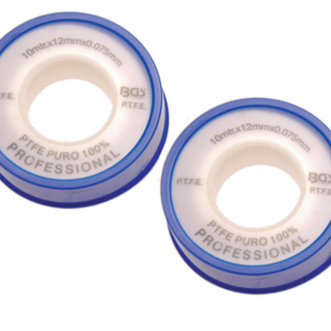 Nastro in teflon (PTFE) 12mm x 10mt, set da 2 pezzi