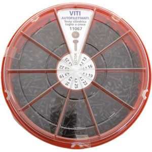 Assortimento 450 viti autofilettanti TC FL zincate nere
