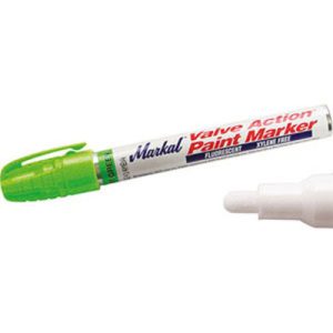 Marcatore a destinazione industriale di colore verde chiaro fluo