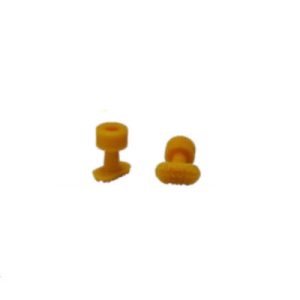 Kit 10 ventose gialle ovali con forte trazione 9x18 mm